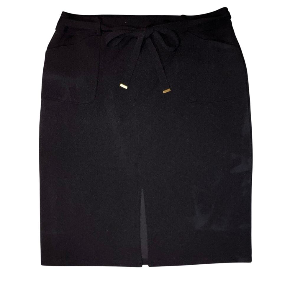 NYCC women’s large dress skirt front pockets tie and front center split classic
